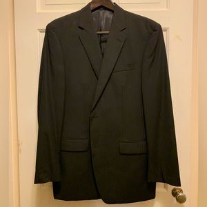 Calvin Klein Charcoal Pinstripe Suit (41L)